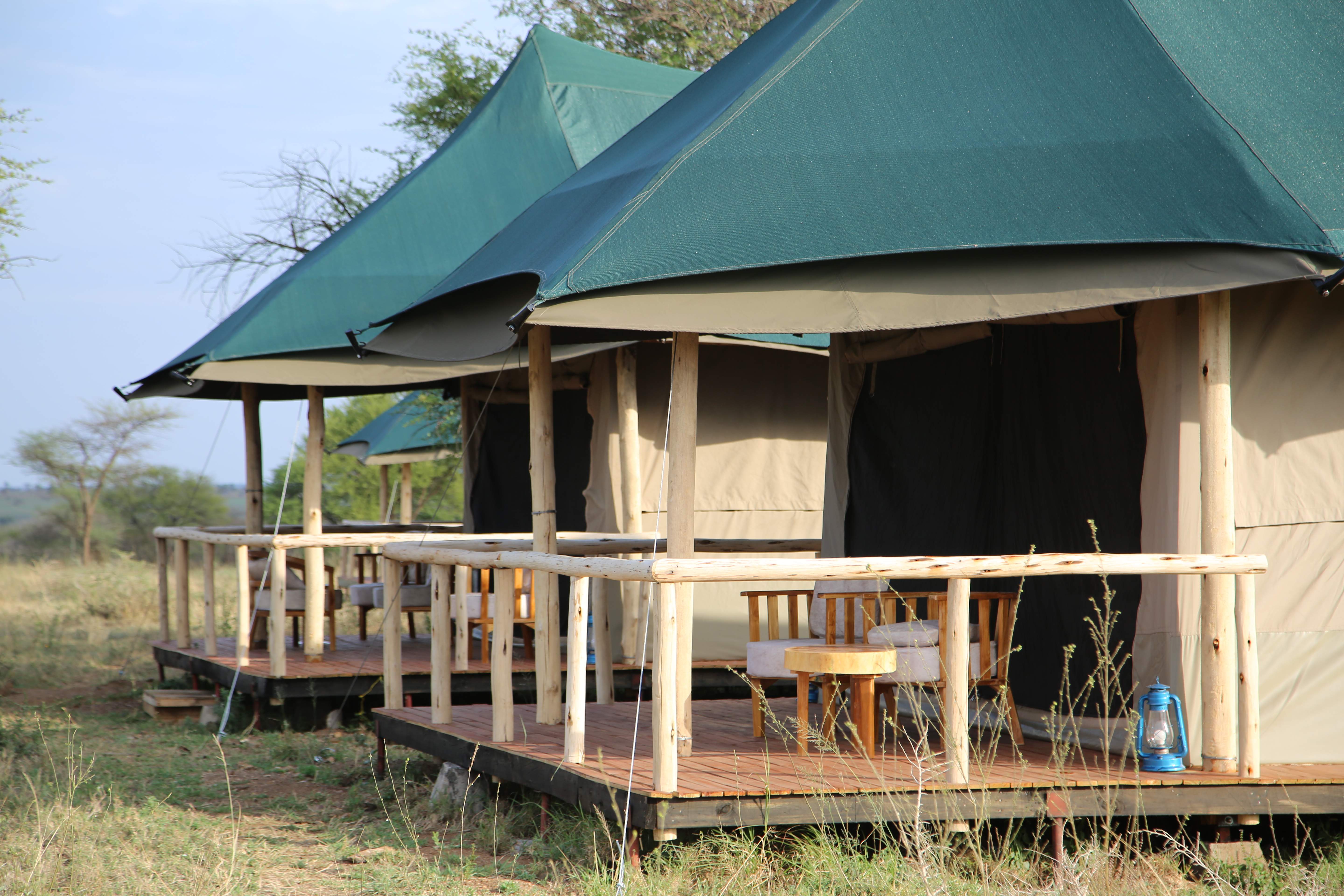 Safari tent exterior